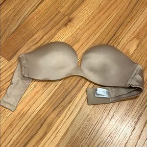 strapless nude bra